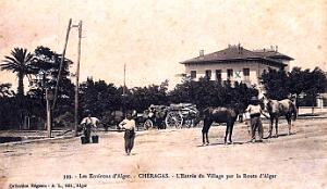 Cheragas - Entree du Village par Route d'Alger